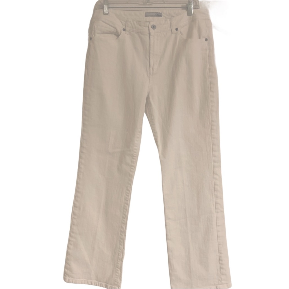 Chico's Platinum white jeans 1.5 short 10 - Picture 7 of 10